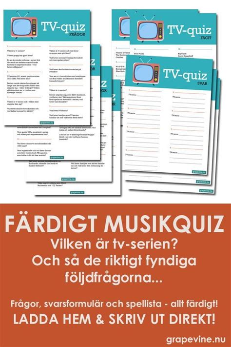 Färdiga Frågesporter & Quiz